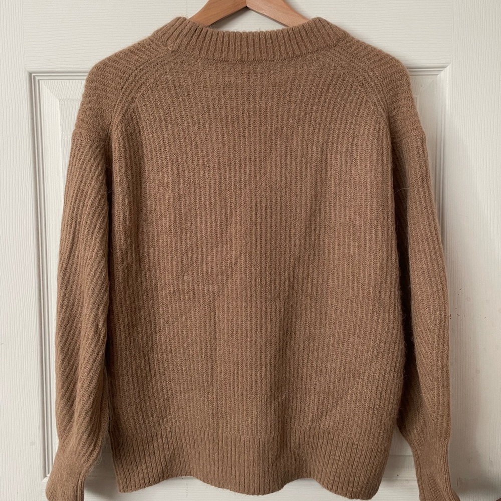 Everlane Camel Ribbed Crewneck Sweater - Picture 6 of 6
